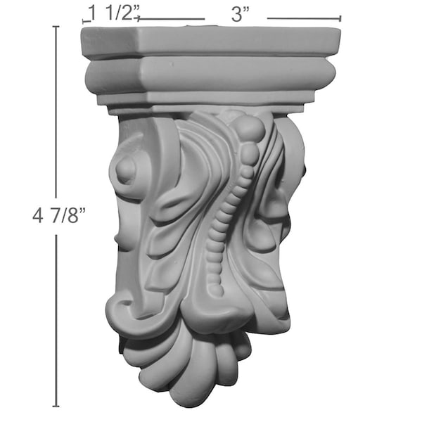 3W X 1 1/2D X 4 7/8H Orion Corbel